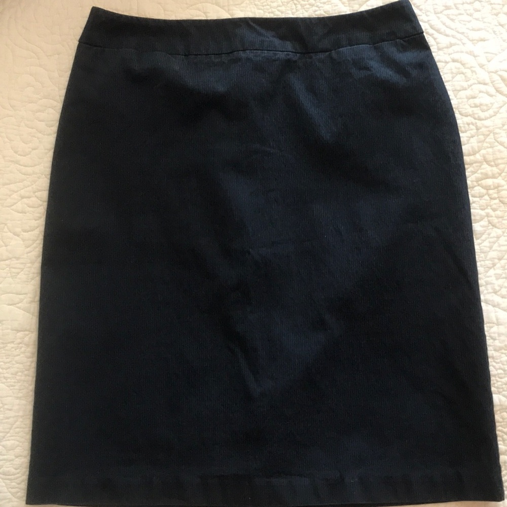 Blue Pin Stripe Skirt - Size 4